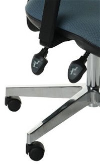 Kancelárska stolička s podrúčkami Sean 3D - modrá / čierna / chróm 8