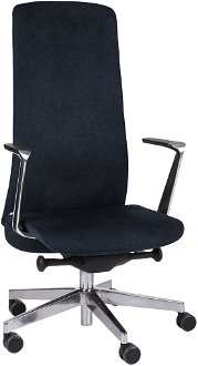 Kancelárska stolička s podrúčkami Starmit AL1 - čierna / chróm
