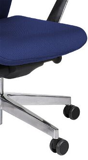 Kancelárska stolička s podrúčkami Starmit AL1 - tmavomodrá / chróm 9