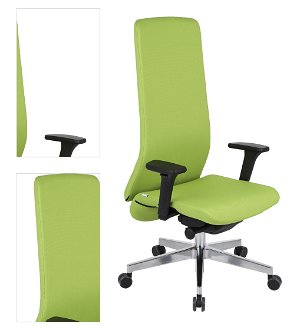 Kancelárska stolička s podrúčkami Starmit B - zelená / chróm 4