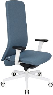 Kancelárska stolička s podrúčkami Starmit W - modrá / biela
