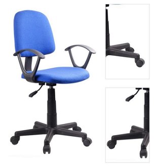 Kancelárska stolička s podrúčkami Tamson - modrá / čierna 3