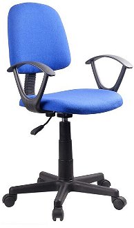 Kancelárska stolička s podrúčkami Tamson - modrá / čierna 2