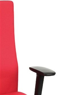Kancelárska stolička s podrúčkami Timi Plus - červená (Kosma 02) / čierna 7