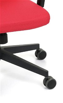 Kancelárska stolička s podrúčkami Timi Plus - červená (Kosma 02) / čierna 9