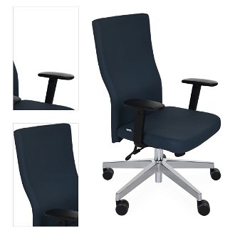 Kancelárska stolička s podrúčkami Timi Plus - čierna / chróm 4