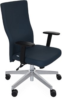 Kancelárska stolička s podrúčkami Timi Plus - čierna / chróm