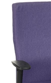 Kancelárska stolička s podrúčkami Timi Plus - fialová / chróm 6