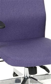 Kancelárska stolička s podrúčkami Timi Plus - fialová / chróm 5