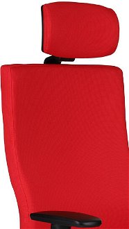 Kancelárska stolička s podrúčkami Timi Plus HD - červená / chróm 6