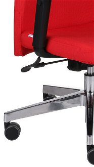Kancelárska stolička s podrúčkami Timi Plus HD - červená / chróm 8