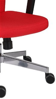 Kancelárska stolička s podrúčkami Timi Plus HD - červená / chróm 9