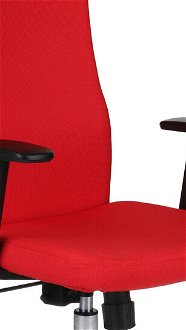 Kancelárska stolička s podrúčkami Timi Plus HD - červená / chróm 5