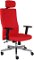 Kancelárska stolička s podrúčkami Timi Plus HD - červená / chróm