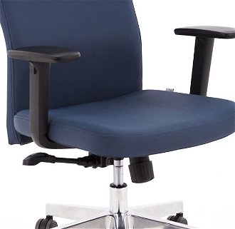 Kancelárska stolička s podrúčkami Timi Plus - tmavomodrá / chróm 5