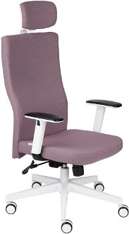 Kancelárska stolička s podrúčkami Timi W Plus HD - staroružová / biela