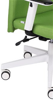 Kancelárska stolička s podrúčkami Timi W Plus HD - zelená / biela 8