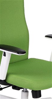 Kancelárska stolička s podrúčkami Timi W Plus HD - zelená / biela 5