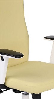 Kancelárska stolička s podrúčkami Timi W Plus HD - žltá / biela 5