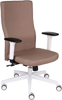 Kancelárska stolička s podrúčkami Timi W Plus - hnedá (Kosma 06) / biela 2