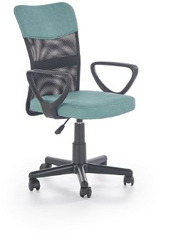 Kancelárska stolička s podrúčkami Timmy - tyrkysová / čierna