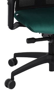 Kancelárska stolička s podrúčkami Velito BS HD - tmavozelená / čierna 8