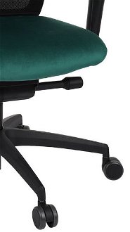 Kancelárska stolička s podrúčkami Velito BS HD - tmavozelená / čierna 9
