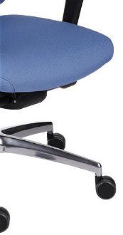 Kancelárska stolička s podrúčkami Velito BT HD - modrá / čierna / chróm 9
