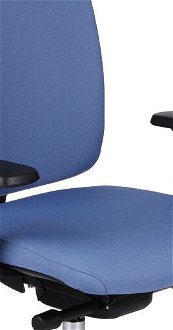 Kancelárska stolička s podrúčkami Velito BT HD - modrá / čierna / chróm 5