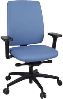 Kancelárska stolička s podrúčkami Velito BT - modrá / čierna 2