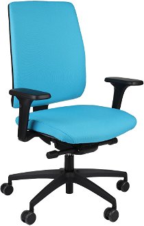 Kancelárska stolička s podrúčkami Velito BT - tyrkysová / čierna