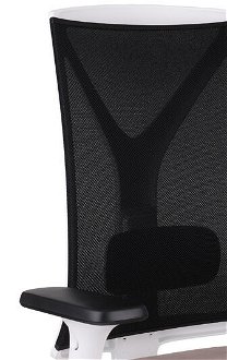 Kancelárska stolička s podrúčkami Velito WS - svetlohnedá / čierna / biela 6