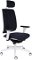 Kancelárska stolička s podrúčkami Velito WT HD - čierna / biela