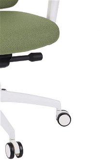 Kancelárska stolička s podrúčkami Velito WT HD - zelená (Cura 16) / biela 9