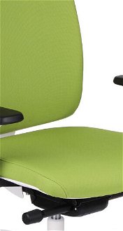 Kancelárska stolička s podrúčkami Velito WT HD - zelená (Note 04) / biela 5