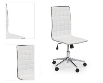 Kancelárska stolička Tirol - biela 4