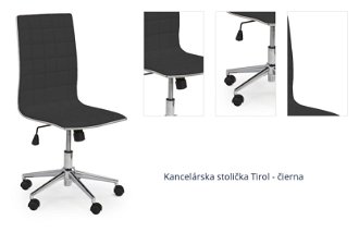 Kancelárska stolička Tirol - čierna 1