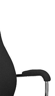 Kancelárske kreslo s podrúčkami Sonata XXL - čierna / chróm 7