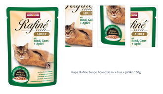 Kaps. Rafine Soupe hovadzie m. + hus + jablko 100g 1