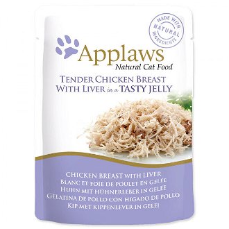 Kapsicka Applaws Cat chicken with liver in jelly 70g