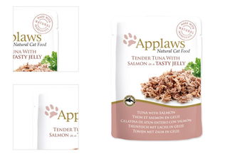 Kapsicka Applaws Cat tuna wholemeat with salmon in jelly 70g 4