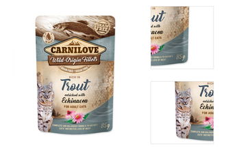 Kapsička Carnilove Cat Pouch pstruh a echinacea 85 g 3