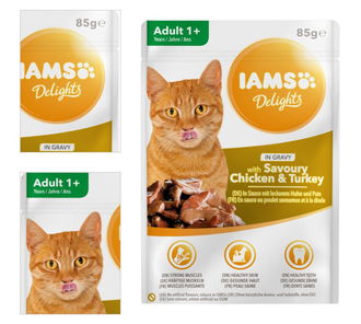 Kapsička IAMS cat delights chicken a turkey in gravy 85g 4