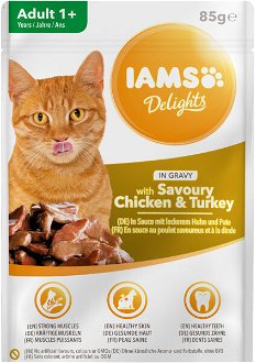 Kapsicka IAMS cat delights chicken a turkey in gravy 85g