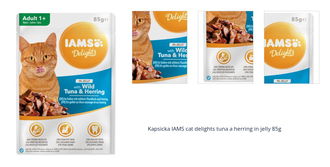 Kapsička IAMS cat delights tuna a herring in jelly 85g 1