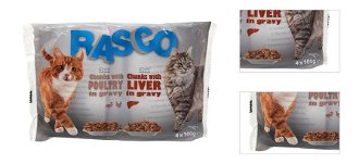 Kapsicka Rasco Cat Multipack hydina a pecen 4x100g 3