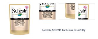 Kapsicka SCHESIR Cat tuniak+losos100g 1