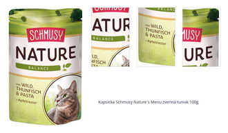 Kapsicka Schmusy Nature´s Menu zverina tuniak 100g 1