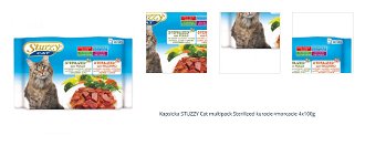 Kapsicka STUZZY Cat multipack Sterilized kuracie+morcacie 4x100g 1