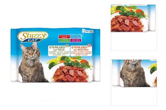 Kapsicka STUZZY Cat multipack Sterilized kuracie+morcacie 4x100g 3